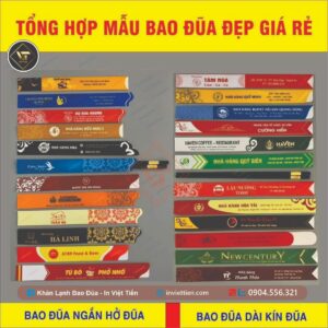 In Vỏ Bao Đũa, Bao Đựng Đũa Đẹp Giá Rẻ Cho Nhà Hàng 3 bao dua tai ha noi