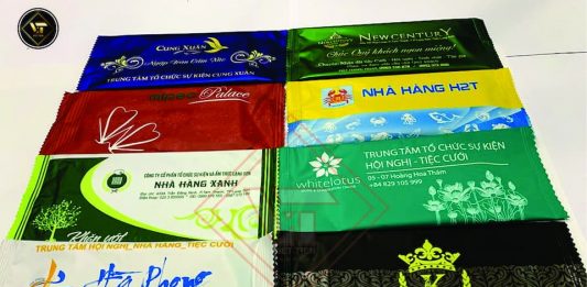 Mẫu khăn lạnh cao cấp cho nhà hàng đẹp giá rẻ.