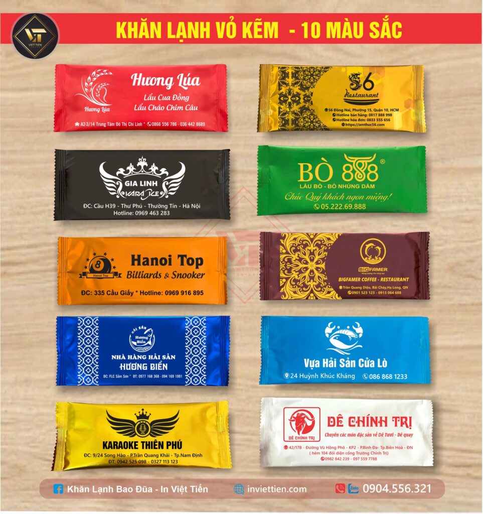 Khăn lạnh in logo theo yêu cầu
