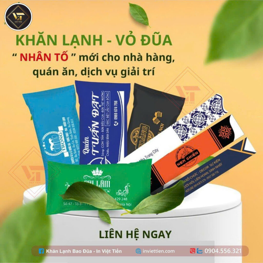 Khăn lạnh đóng sẵn – giải pháp tiện lợi cho quán ăn đông khách - khăn lạnh tại Ninh Bình