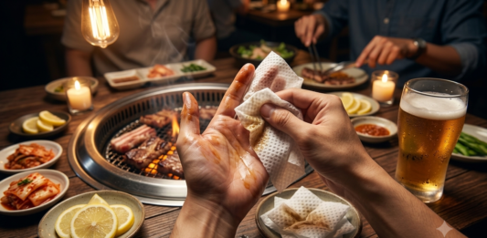 Khăn Lạnh BBQ Chuyên Dụng Tại TP.HCM: Tinh Chất Chanh & Vải Chấm Bi Dày Dặn Khử Mỡ Tức Thì (In Việt Tiến)