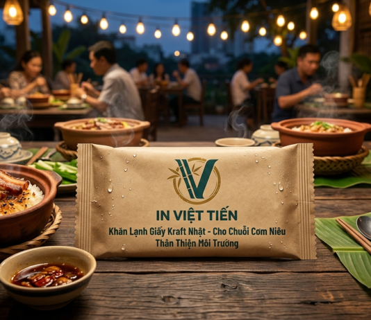 Khăn Lạnh Giấy Kraft Nhật Cho Chuỗi Cơm Niêu & Ẩm Thực Truyền Thống TP.HCM Khăn Lạnh Giấy Kraft Cơm Niêu TPHCM